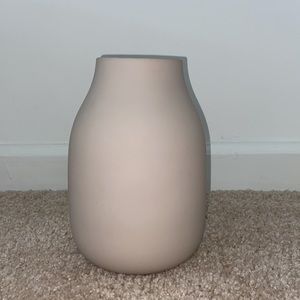 Blomus Beige Porcelain Vase Porcelain